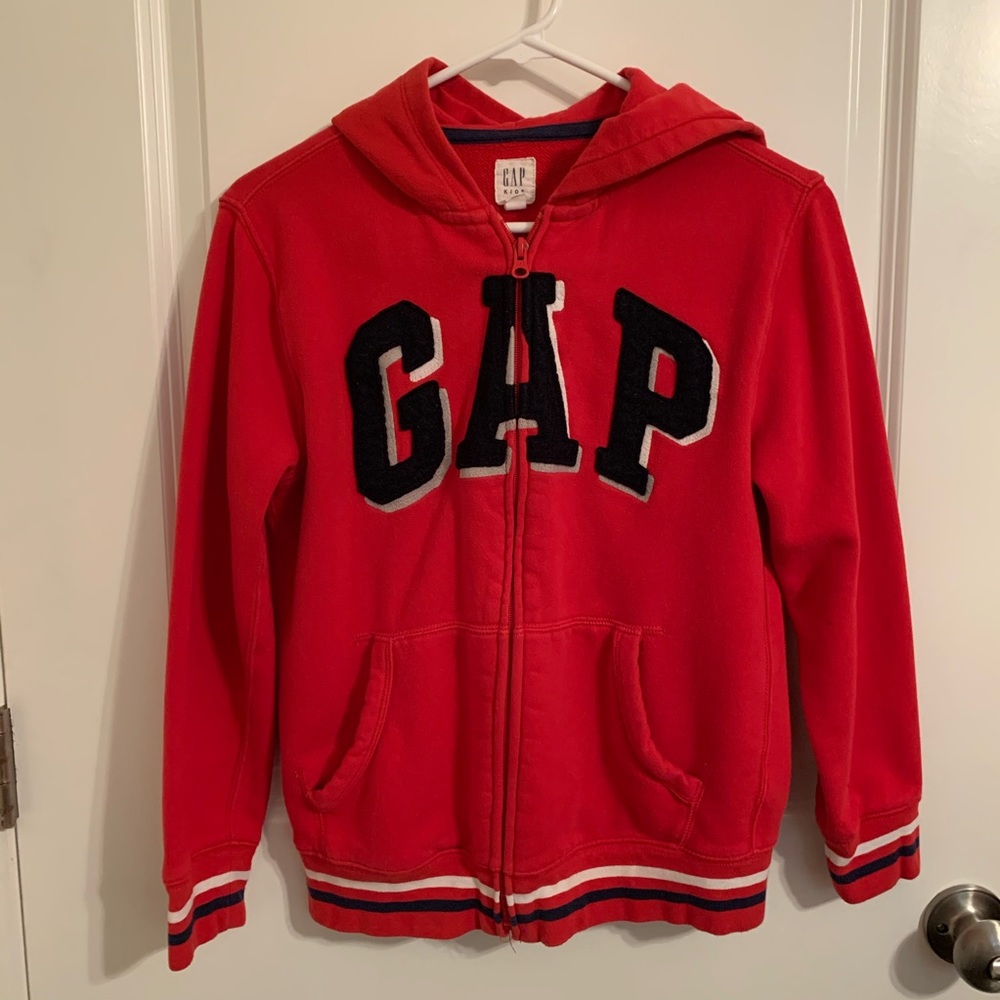 GAP red hoodie